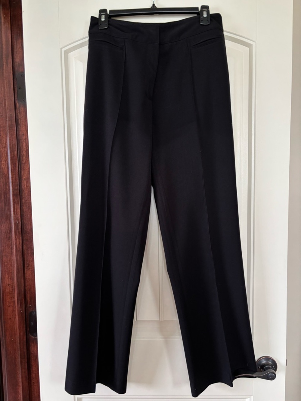 Rafaella Sz 6 Black Wide-Leg Dress Pants.